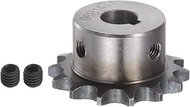 HARFINGTON 06B Roller Chain Sprocket 14T Pitch 3/8" 12mm Bore A3 Carbon Steel Motor Drive Gear