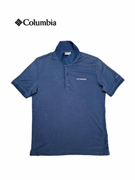 Thrift Kaos Polo Columbia Original Pria | Outdoor Polo Shirt Biru| Adem & Nyaman