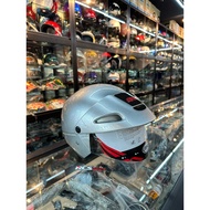 100% Ori + Sirim ARC Steng Helmet AF6 Separuh Warna Silver With Visors