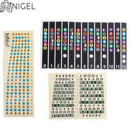NIGEL Guitar Note Sticker Learning Portable Fingerboard Stickers Musical Scale Electric Guitar Begin