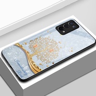 Case For OPPO A54 5G A55 5G A74 5G A93 5G A95 F19 F19s Reno 6 Lite Phone Silver Tree Gold Shockproof