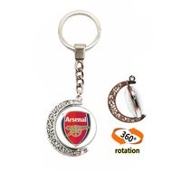 Arsenal FC Team Logo Crescent Keychain