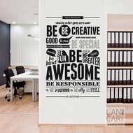 Creative Typography Cloud Word window sticker cutting wall sticker