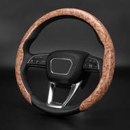 MENGDAO | ปลอกพวงมาลัยลายไม้สำหรับ Toyota Crown Camry Corolla Fortuner Venza RAV4 Sienna