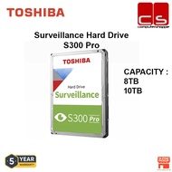 Toshiba S300 Surveillance 3.5' SATA CCTV Hard Disk Drive 7,200 rpm