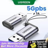 UGREEN Original Type C to USB 3.0 Adapter Converter Fast Charge, 5Gbps Sync, Audio, Compatible for i