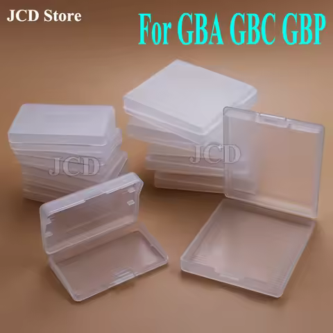 5Pcs Clear Game Cartridge Case For Gameboy Advance GBA GBC GBP Plastic Dustproof Box Cover For Ninte