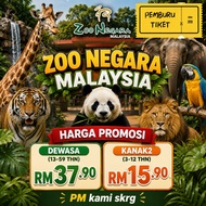 [PM HARGA PROMO] Zoo Negara Termasuk Giant Panda Open Date Tiket