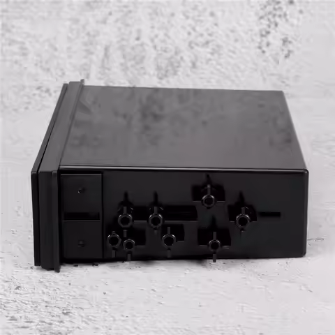 AT-Universal Car Storage Box CX-38 Single Layer Auto Single Din Dash Radio Installation Pocket-Kit 1
