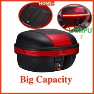 HOME+ 38L JDR Motorbox With Light ADLO Motor Top Box Motorcycle Storage Box 1 Helmet Motor Box Motor Light Brake