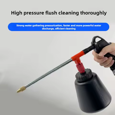 Adjustable High-pressure Cleaning Gun Spray Gun Pneumatic Car Wash Engine Oil Water Air Dual Air Pum