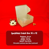 DUS KUE/BOX SNACK 12X16 /BOX KUE/DUS SNACK TEBAL