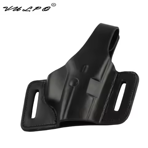 VULPO Tactical Pistol Leather Holster M9/92F Belt Holster For Hunting Airsoft M9/92F