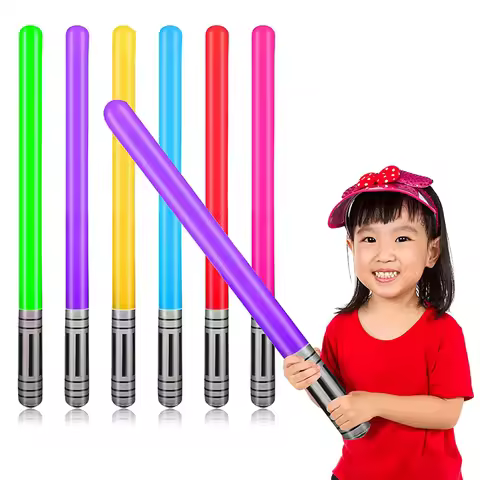 2PCS Inflatable Sword Kids Blow Up Toys Stick Balloons Children Games Play Carnival Fun Cosplay Hall