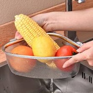 1pc Stainless Steel Triangle Sink Strainer Basket - 6.61 Lbs Large Capacity Polished, With Debris Fi