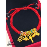 999足金五宝手绳 ｜宝宝满月吉祥礼｜24k/999足金｜999足金宝宝手绳