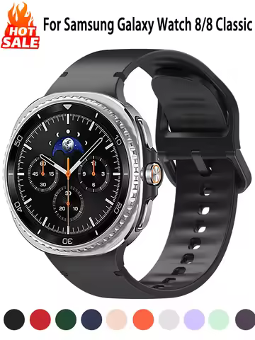 Original Strap For Samsung Galaxy Watch 9 8 40mm/44mm Bracelet Correa Galaxy Watch8 Classic 46mm sil