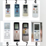 多款代用冷氣遙控器remote control for AC Gree 格力 General 珍寶 Fujitsu 富士通 Whirlpool 惠而浦 York 約克 Daikin 大金  Panas