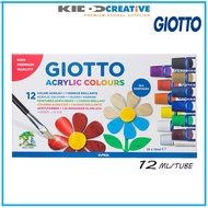 GIOTTO ACRYLIC COLORS 12 PCS