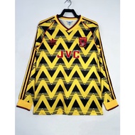 1991-93 Arsenal Away Long Sleeve Retro Football Jersey Outdoor Sweatshirt Casual Men