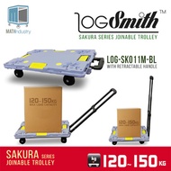 Joinable Plastic Platform Trolley with detachable wheels with handle