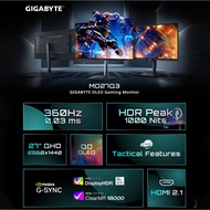 GIGABYTE MO27Q3 Gaming Monitor 27'' / QD-OLED / 2K QHD / 360Hz / 0.03ms / HDR / HDMI & DP