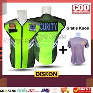Taslan Mesh Security/ Vest Free T-Shirt + Name
