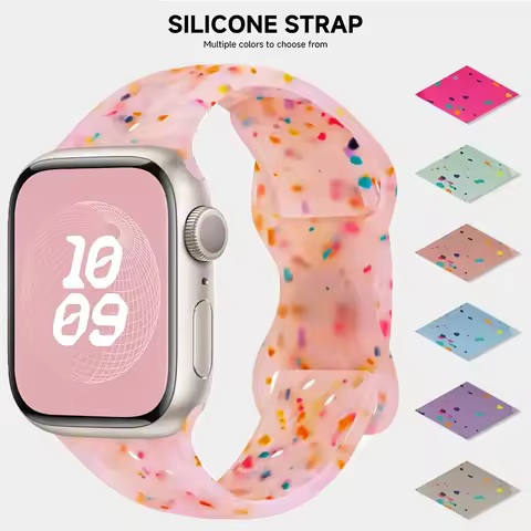 Original Silicone Strap For Apple Watch Band 41 45mm 40 44mm 38 42 46mmCorrea Breathable iWatch Seri
