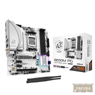 ASRock B650M PG Riptide WiFi White AMD Ryzen 7000 Series CPU (Socket AM5) Compatible B650 Chipset Mi