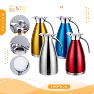 STO Coffee Pot Jug 1.5 Litre 304 Stainless Steel Vacuum Insulated Thermal Thermos Flask with Press B