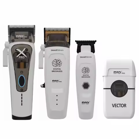 MRD Molda New Brain Flower White Hair Clipper Trimmer Youth Version Brain Flower Series Oil Hair Sal