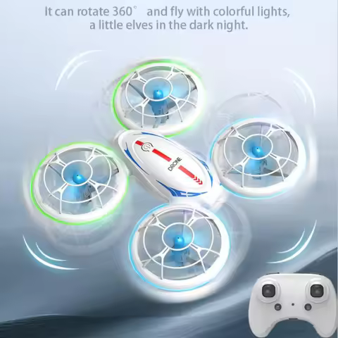 2.4G Attitude Holg Hover Headless Mode 360° Roll RC Drone Quadcopter Full Protection Cool LED Lighti