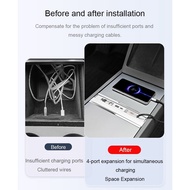 For Tesla Model 3 Highland Intelligent Docking Station Type-C PD 27W Fast Charger USB Extender Docki