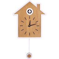 Cuckoo Bird Clock, Modern Wall Clock with Pendulum, Nordic Style Simple Modern Cuckoo Clock Report C