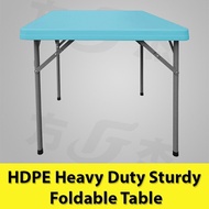 HDPE Square Sturdy Heavy Duty Folding Foldable Portable Table /Study / Outdoor /Events - 86(L) x 86(