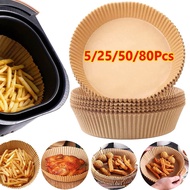 80pcs Air Fryer Baking Paper Oil Paper Non-Stick Mat Microwave Oven Parchment Paper Kitchen Cookers Oil Absorber