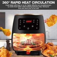 Multifunction Smart Touch LCD Deep Airfryer French Fries Pizza Fryer Electric Air Fryer 4.5L 1400W