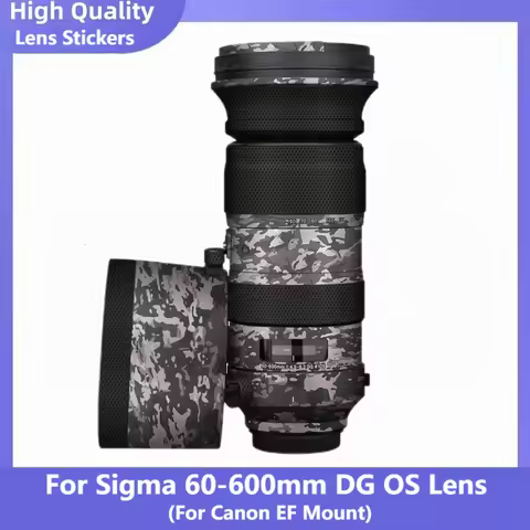 For Sigma 60-600mm DG OS HSM Sports lens Decal Skin Vinyl Wrap Film Mirrorless Lens Body Protective 