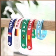 HQ5 Qatar World Cup National Flag Bracelet Wristband Football Fan Souvenir Small Gift Germany France