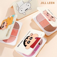 腮红盘蜡笔小新联名修容提亮面部 JILL LEEN Blush Three-Color Plate Highlight Contour Monochrome Brightening