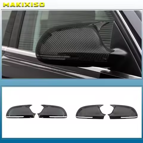 For Audi A4 S4 A5 S5 A6 S6 A8 S8 Q3 SQ3 A3 D3 8P 4F C6 B8 8K Carbon Fiber Black Look Replacement Mir