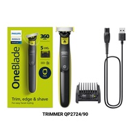 Philips Norelco OneBlade 360 Hybrid Face Electric Beard Trimmer and Shaver with 360 Blade Technology