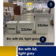 SG Home Mall iKea dustbin with lid, Household/Office Slim/Compact Recycle/Trash/Dustbin/Garbage Bin