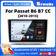 2 Din Android 13 Qualcomm SM6125 Car Radio for VW Volkswagen Passat B6 B7 CC 2010-2015 Multimedia Vi