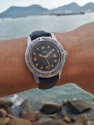 60年代古董英納格Enicar  Sherpa diver 600 全自動潛水錶
