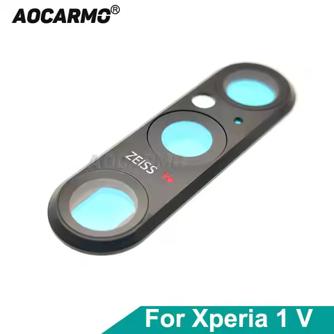 Aocarmo For Sony Xperia 1 V XQ-DQ72 DQ44 SO-51D Rear Back Camera Lens Len Glass With Ring Frame Hold