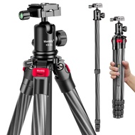 Camera Tripod, Manbily 63" Carbon Fiber Tripod for Camera, Compact Tripods & Monopods Stand for DSLR