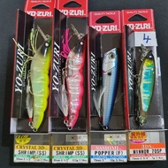 YOZURI CRYSTAL 3D SHRIMP / YOZURI SASHIMI POPPER / YOZURI 3DS MINNOW 70SP