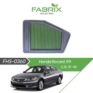 Honda ACCORD G9 (2016 - 2020) FABRIX FHS-0360 Eco High Air Flow Air Filter (HKS)