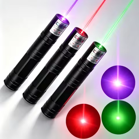 (Do Not Provide Batteries) Green Red Laser Pointer Teaching Tool Pet Automatic Cat Toys Laser Focus 